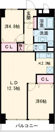 グリーンサイド東青梅の間取り画像