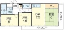ロイヤルコーポ姫路の間取り画像