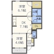 パラシェンプレの間取り画像