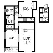 サンリッチC・Dの間取り画像