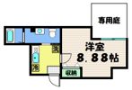 フラッティK&S千本寺之内の間取り画像