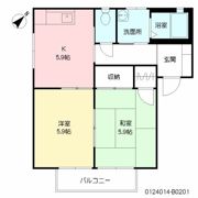サニーヒルズ B棟の間取り画像