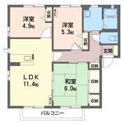 グランシャリオ Fの間取り画像