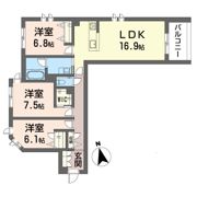 ウィズプラス大船の間取り画像