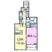 ヴィラ デ オーブⅥの間取り画像