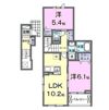 ヴィラ デ オーブⅥの間取り画像