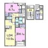 ヴィラ デ オーブⅥの間取り画像