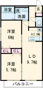 仮)東雲2丁目2-4B棟の間取り画像