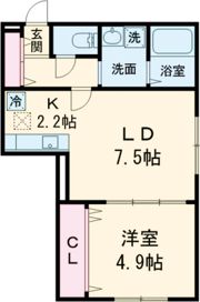 仮)東雲2丁目2-4B棟の間取り画像