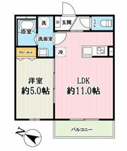 （仮称）キャメル入間黒須Aの間取り画像
