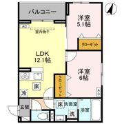 Noble Palais 針ヶ谷の間取り画像