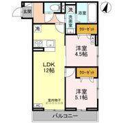 Noble Palais 針ヶ谷の間取り画像