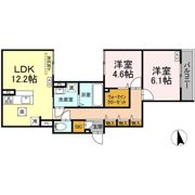 セレスティア竹ノ塚Ⅱの間取り画像