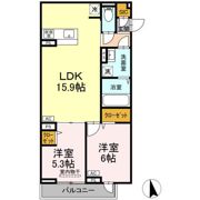 セレスティア竹の塚Ⅱの間取り画像