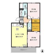 ロイヤルガーデン稲里 Cの間取り画像