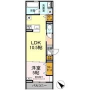 D crest 中之郷2丁目の間取り画像