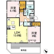 オレオール鳥居松の間取り画像