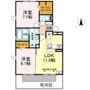 アロマ土田の間取り画像