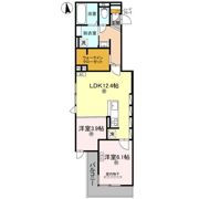 D-ROOM瓜破SOUTHの間取り画像