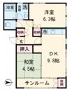 ハイツ新井の間取り画像