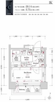 OMNIA横濱阪東橋の間取り画像