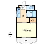 クレスコート国立の間取り画像