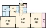 コーポYUの間取り画像