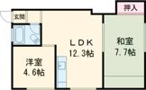 コーポこまつの間取り画像