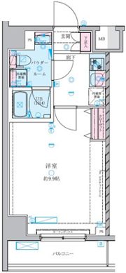 GENOVIA白糸台skygardenの間取り画像