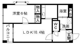 コートベネッセ熊本駅南の間取り画像
