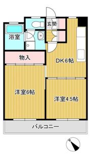 七福マンション 滑石の間取り画像