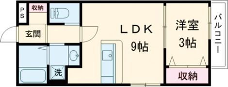 （仮称）牧野阪新築アパートの間取り画像