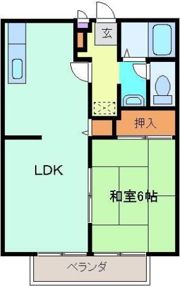 ハイツハーモニーの間取り画像