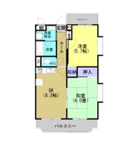 サンライズ吉野D棟の間取り画像