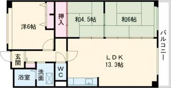 パルハセトン香里園の間取り画像