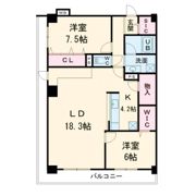 グランセジュール大国町の間取り画像