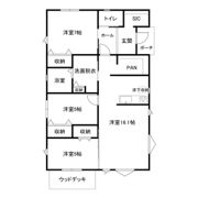 岐南町伏屋3丁目 新築貸家B棟（平家）の間取り画像