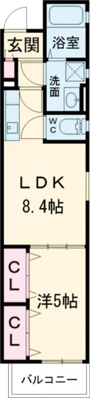 クリエオーレ瓜破東の間取り画像
