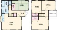 西庄戸建の間取り画像