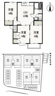 ヴァイオレットパレスⅡの間取り画像
