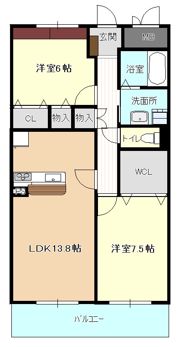 アニマートの間取り画像