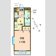 ハイツ幸知の間取り画像