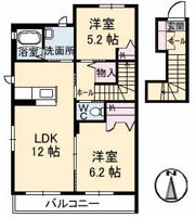 フォレスト エムの間取り画像