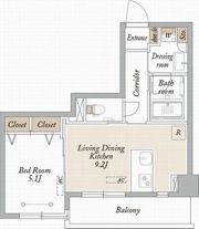 ポルトエスポワール中野島の間取り画像