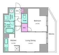 レジディア町屋の間取り画像