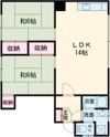 美原4丁目25番1棟3戸の間取り画像