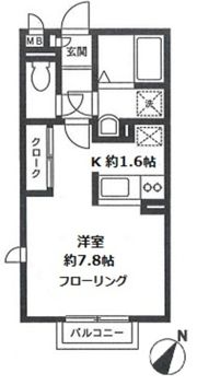アルブル上大岡弐番館の間取り画像