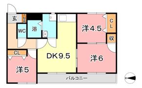 デューク白楽町Ⅰの間取り画像