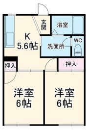 ウィンドコートAの間取り画像