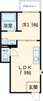 仮称）貝津町新築アパートの間取り画像